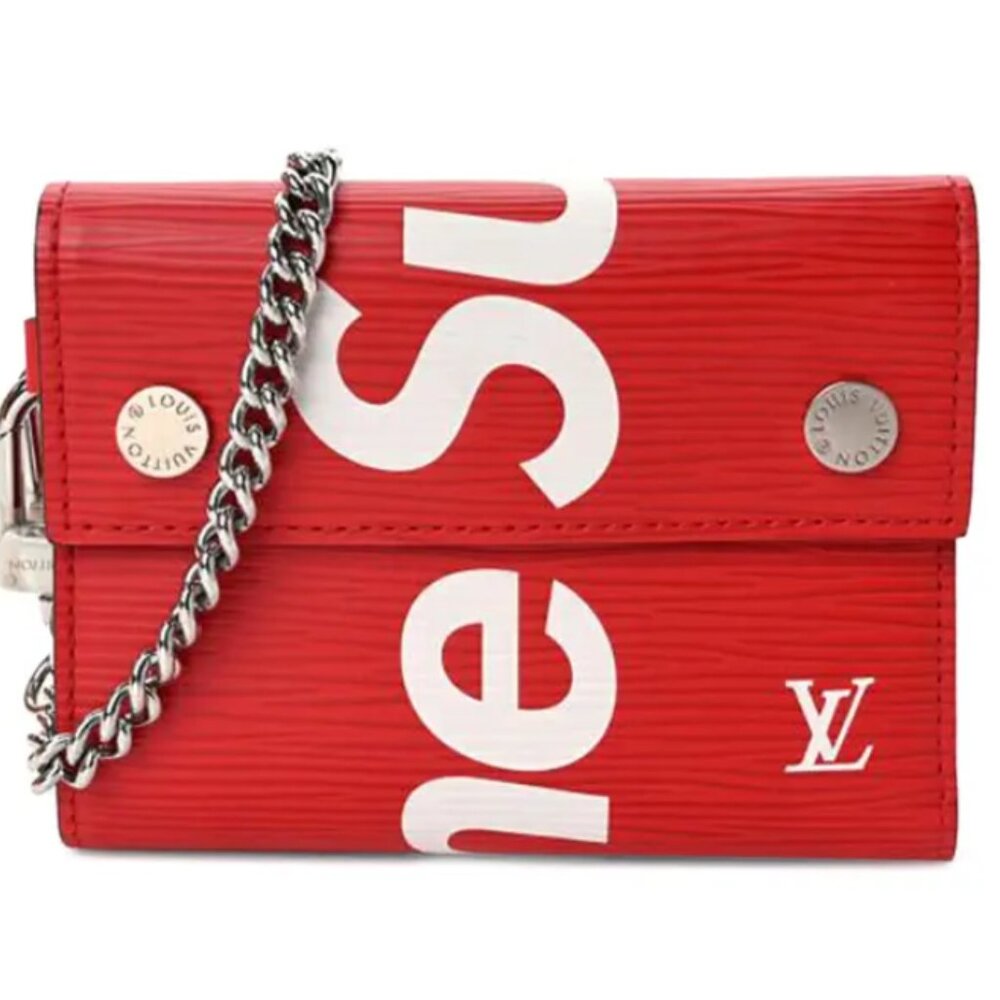 Louis Vuitton Supreme Red Epi Leather Pochette Jour GM Portfolio **HP**